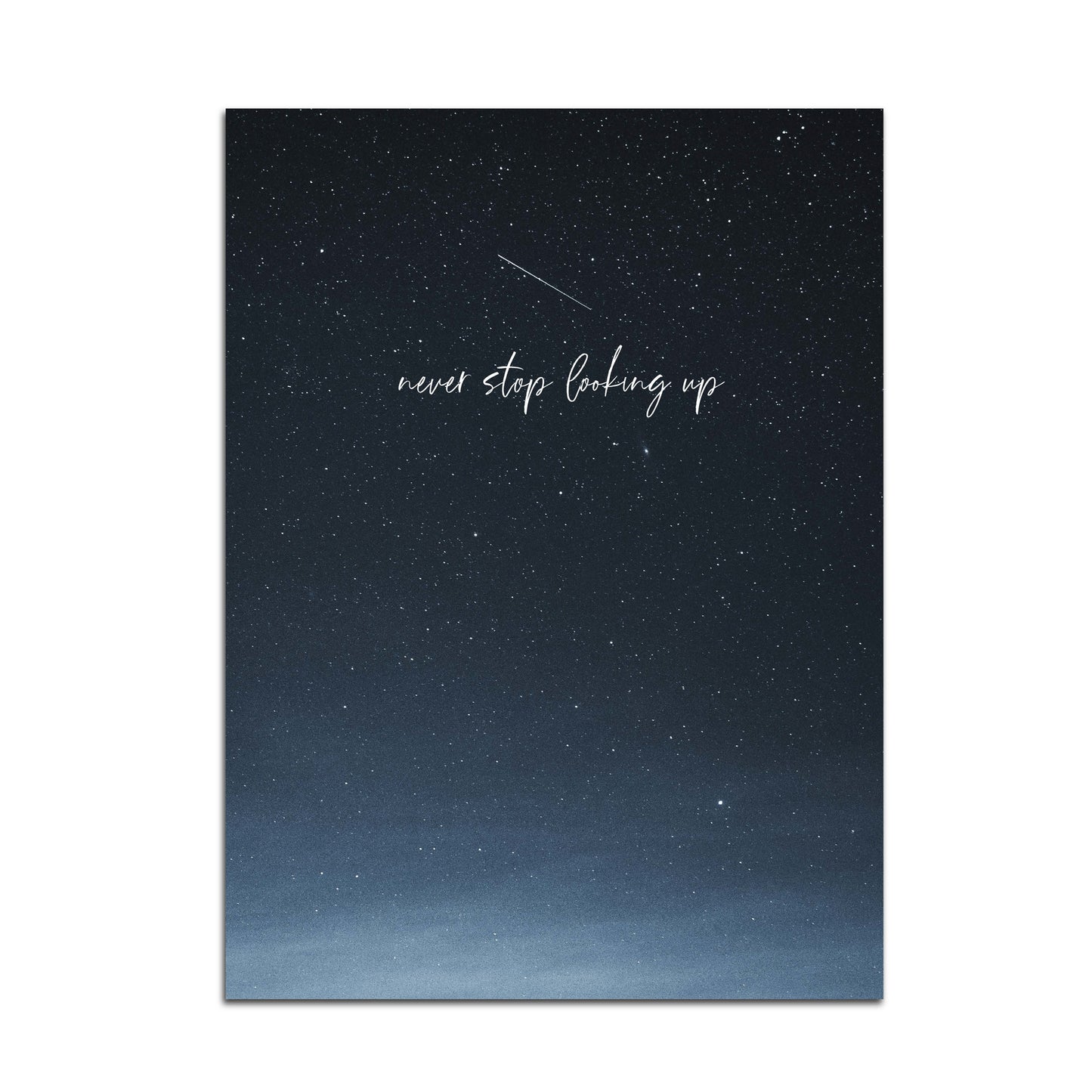 Never stop looking up
