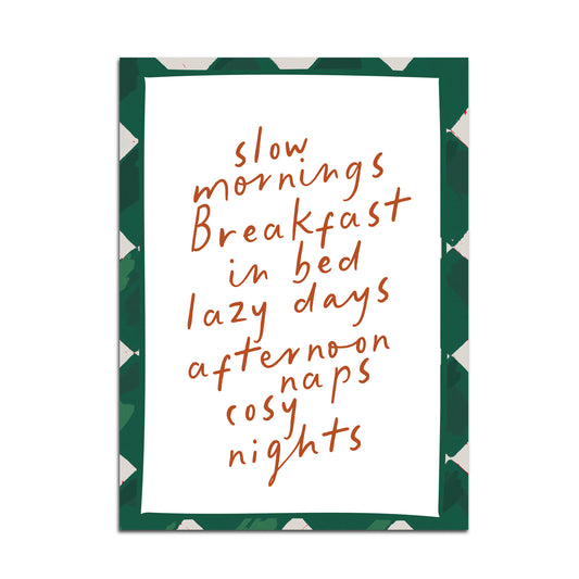 Life simple pleasures poster