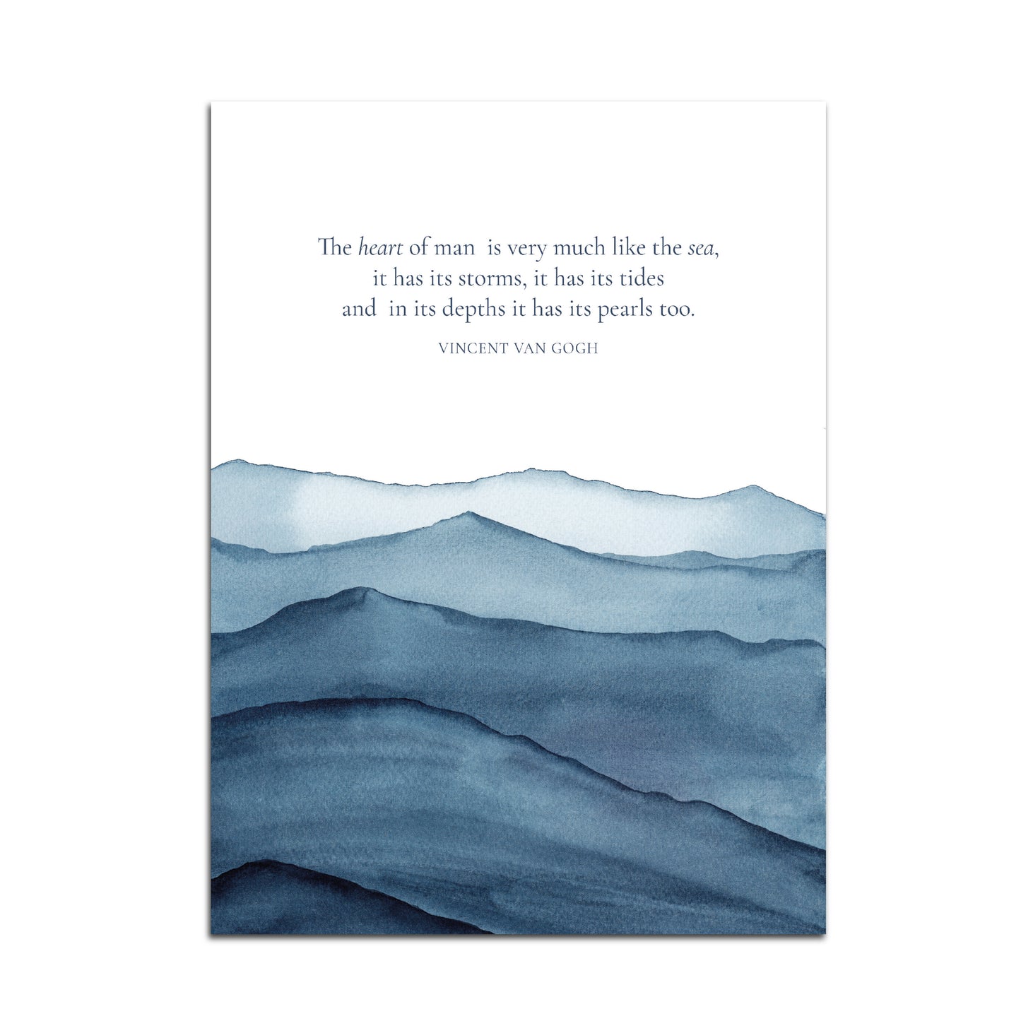 Vincent Van Gogh 'The heart of man' Quote