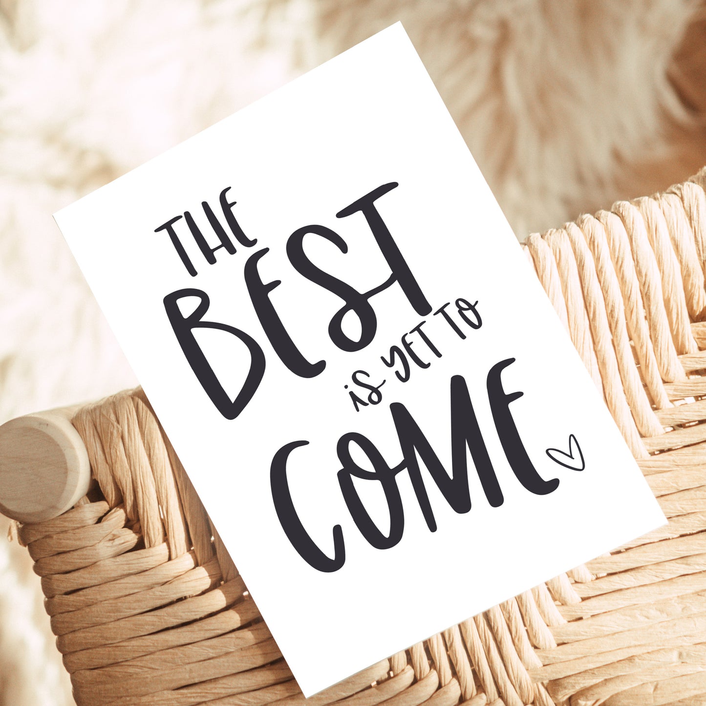 The best is yet to come white