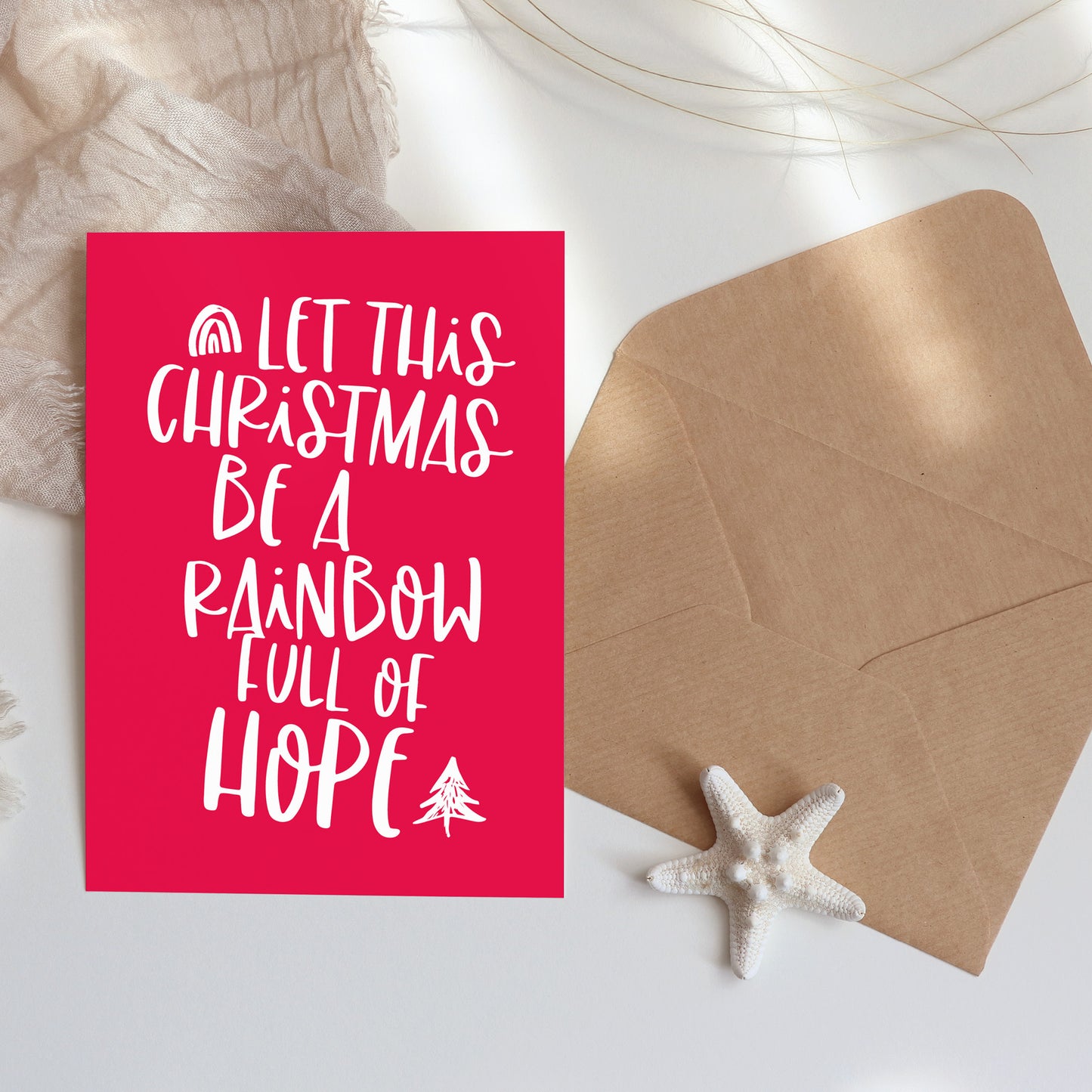 Christmas card red