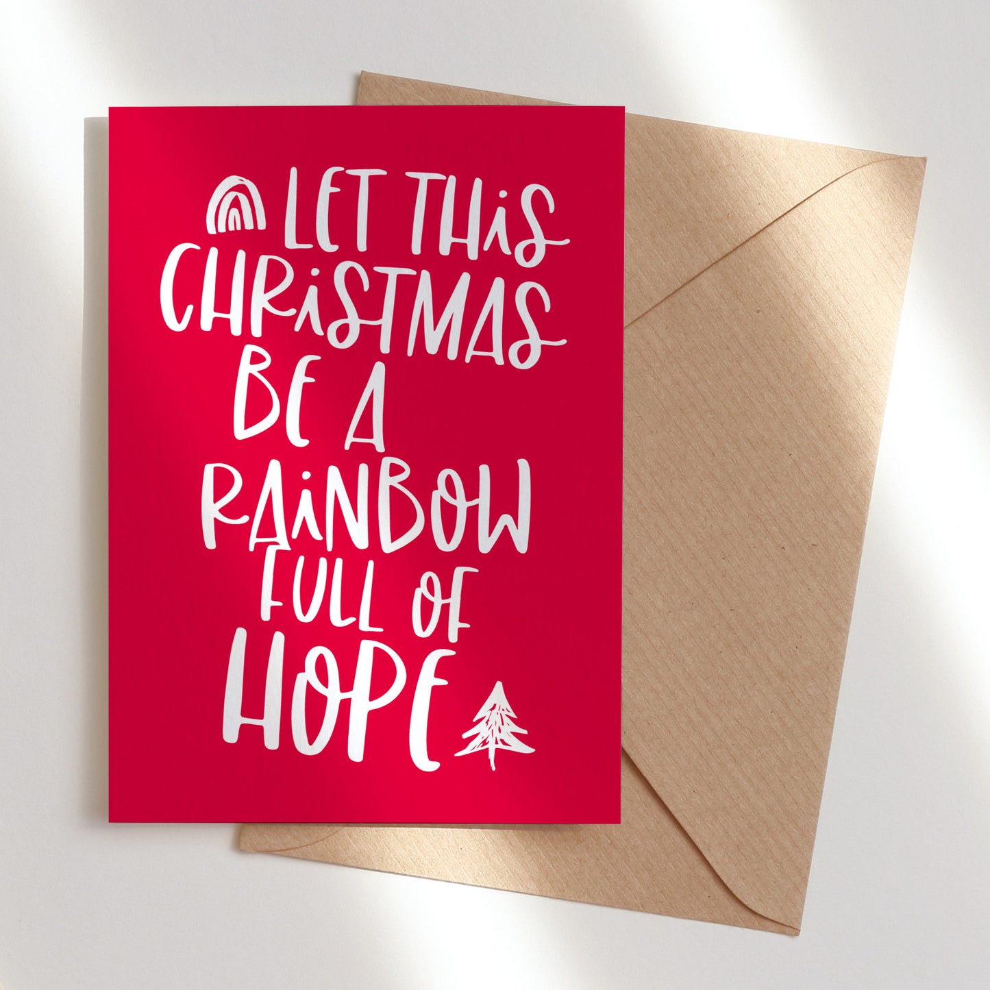 Christmas card red