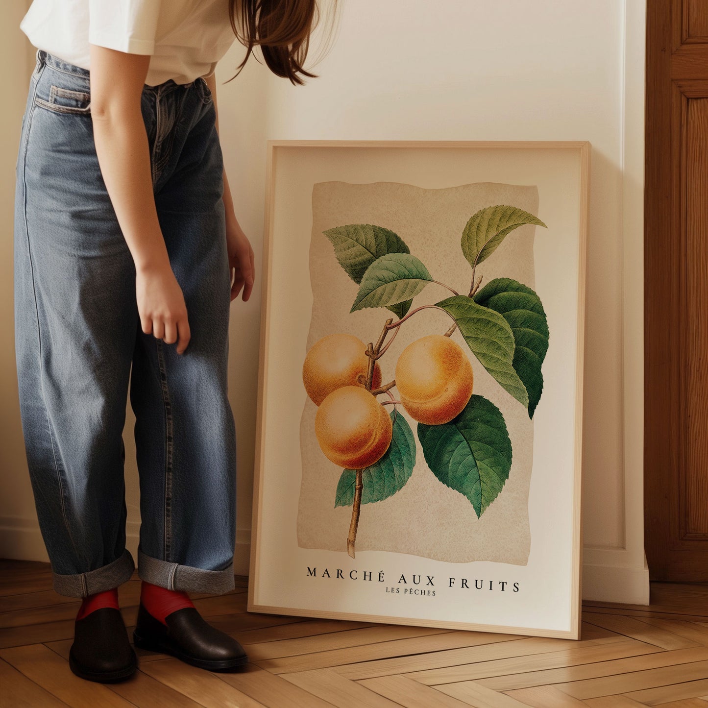 Marché aux Fruits - Les pêches