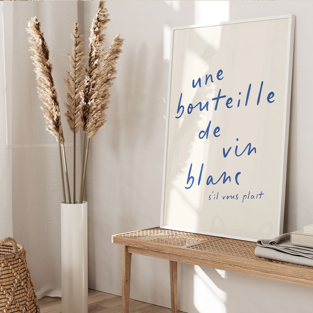 Une bouteille de vin blanc s'il vous plaît!