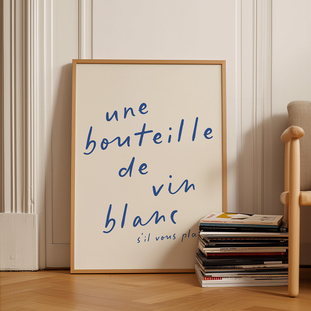 Une bouteille de vin blanc s'il vous plaît!