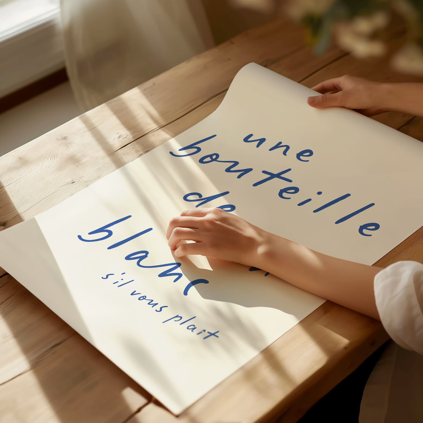 Une bouteille de vin blanc s'il vous plaît!