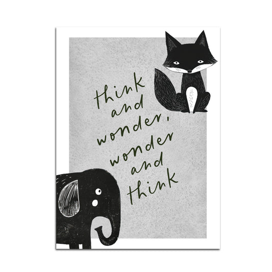 Dr. Seuss Think and wonder. Wonder and think