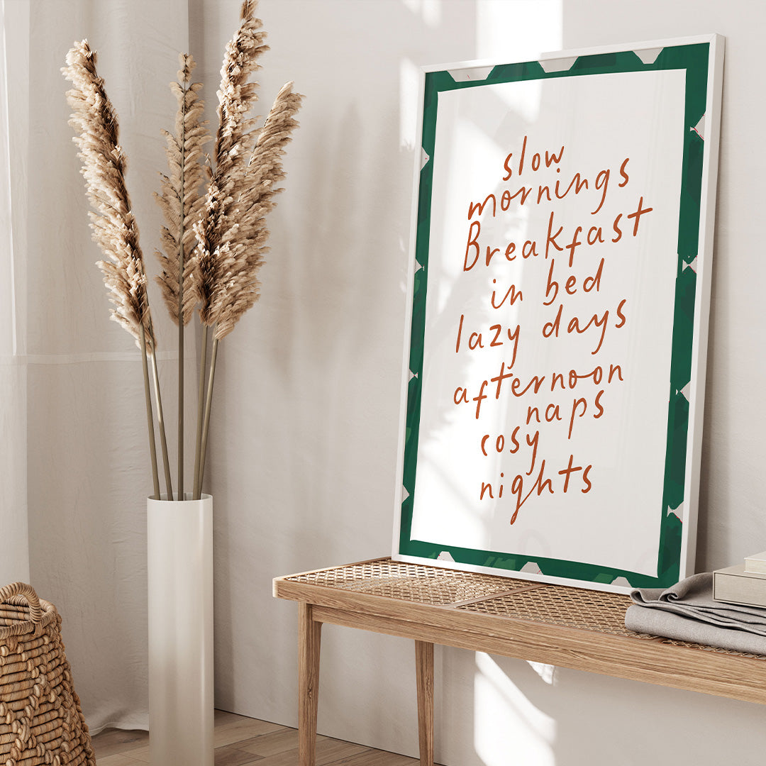 Life simple pleasures poster