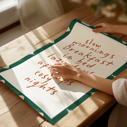 Life simple pleasures poster