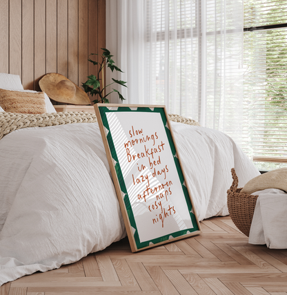 Life simple pleasures poster