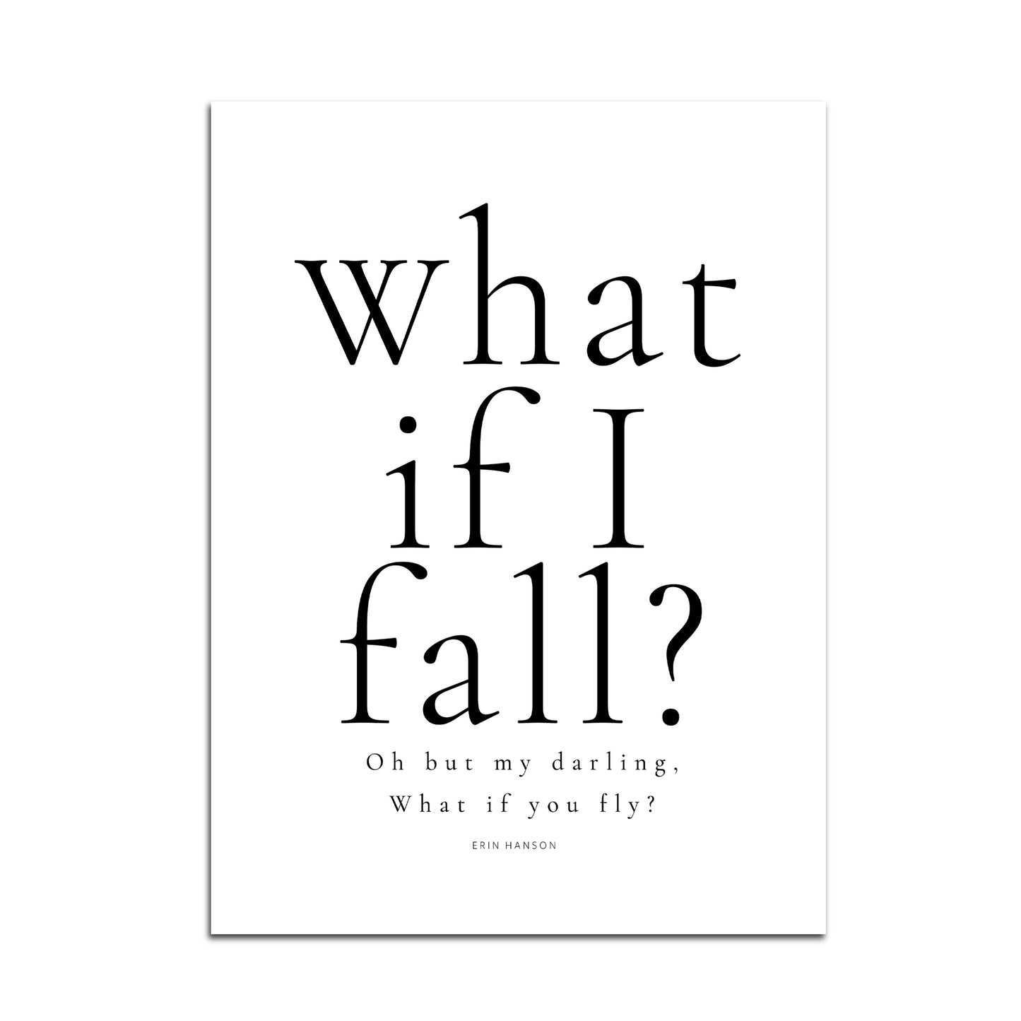 What if I fall?